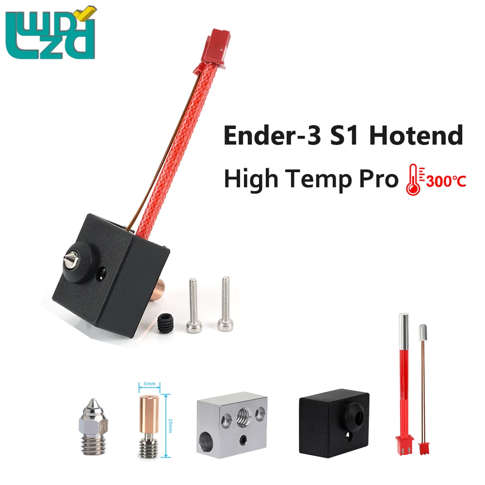 

High Temp Pro Ender-3 S1 Hotend Bi-Metal Heatbreak Throat 3D Printer Print Head J-head For Ender 3 S1 CR10 Smart Pro
