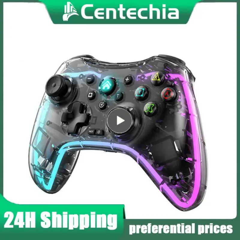 Switch Game Handle Switch Maniglia Luminosa Trasparente Rgb Dazzling Android Phone Handle