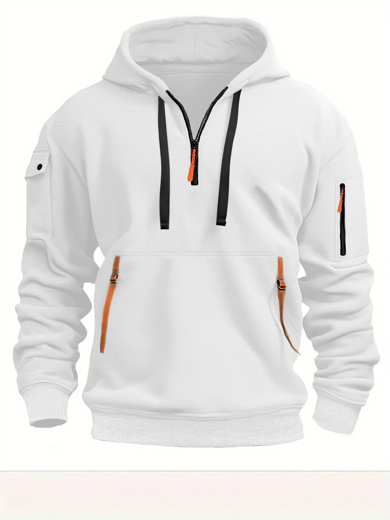 2025 지퍼 후드 가을 겨울 남성용 새 긴팔 후드티셔츠 패션 캐주얼 남성 의류 스포츠웨어 루즈핏 옷