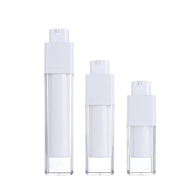 

15-50ml Airless Spray Bottle Travel Cosmetic Container Refillable Cream Lotion Jar Pump Empty Vacuum Spray Bottle Water Bottle