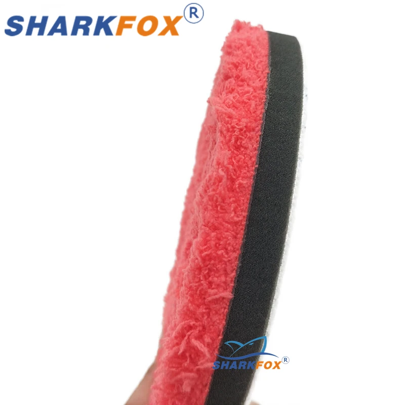 Car Polishing Pad Sharkfox 3-7" Car Polishing Pad Microfiber ing Pad Removing Wax er Kit Replaceable Polishing Disk For Car Polisher