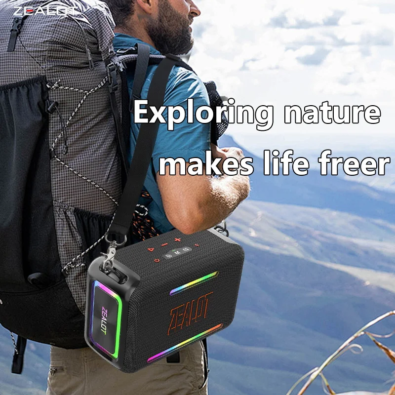 スピーカー・ウーファー ZEALOT ZEALOT S95 120W ZEALOT S95 120W IPX6 Waterproof Portable Bluetooth Speaker for Party