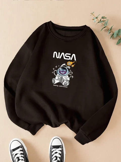 Suéter informal de lana con cuello redondo para mujer 1