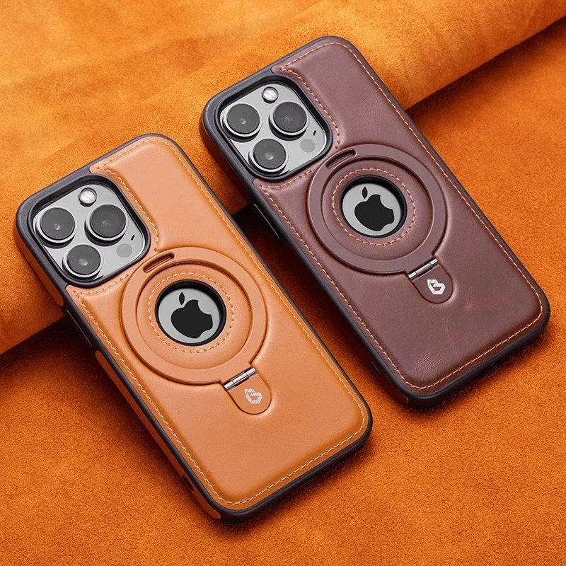 TORRAS Ostand Q3 Spin - Custodia per iPhone 16 Pro, supporto ad anello girevole a 360°, protezione da cadute da 3,5 m, compatibile con MagSafe per iPhone 16 Pro Cover