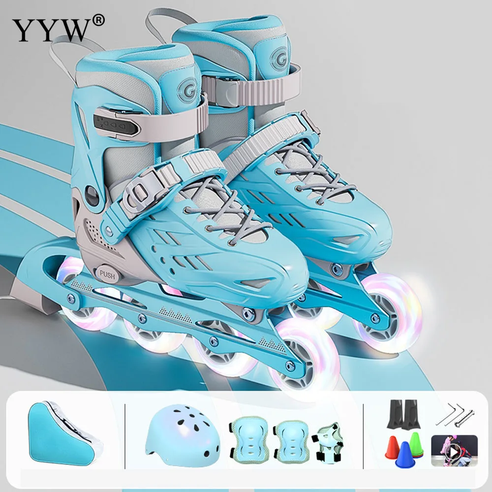 ​Professional Inline Roller Skates Woman Man Kids Speed Skate Shoes Outdoor Speed Skating 4 Wheels Sneaker Free Style Sneakers