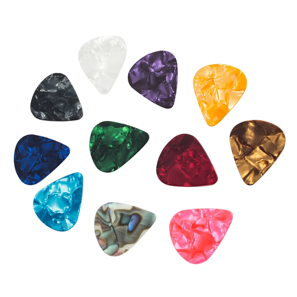 

60pcs Guitar Picks Colorful Heart Shape Guitar Picks For Guitar Bass Ukulele Mandolin Banjo 046/071/096mm (Assorted Color)