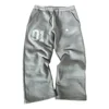 American Vintage Digital Printing Loose Cotton Jogging Pants Men's and Women's Y2K New Harajuku Hip-Hop Casual Joker Sweatpants