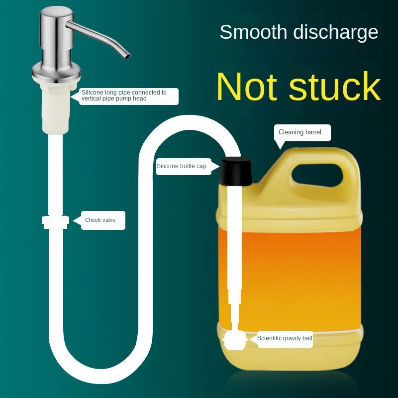 Soap Shampoo Dispenser Extension Tube Kit Replacement for Kitchen Sink Metal Under Deck Mounted Potable Bottle Accessories soap dispenser shampoo dispenser soap dispenser bottle foaming soap dispenser