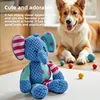 Pet Dog Plush Toy Cute Fox Elephant Bite Resistant Interactive Squeaky Dog Chewing Toy Dog Teeth Cleaning Sounding Doll Chew Toy 6