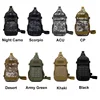 Tactical Sling Shoulder Bags Waterproof Night Reflective Strip Pack EDC New Molle Chest Bag 10L Capacity Wear-resisting black 2