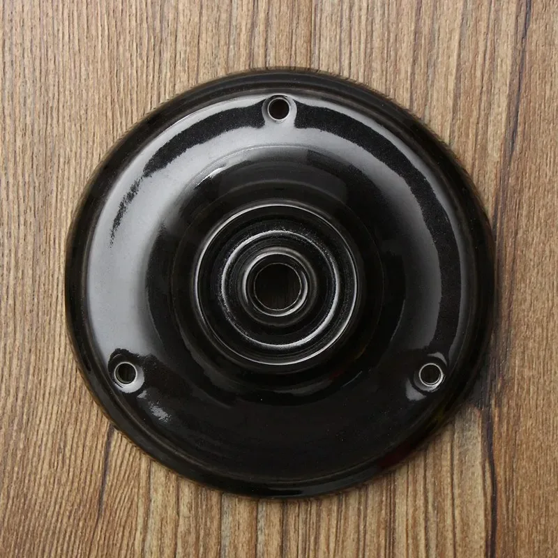 Elegant Ceramic Pendant Lamp Base - Porcelain Ceiling Plate & Chassis
