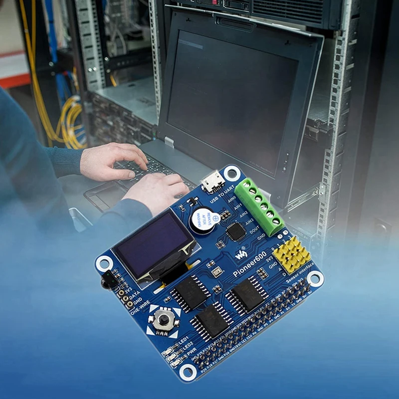 Waveshare Pioneer600 Ȯ , 0.96 ġ OLED ÷, ADDA RTC , DS18B20,  ,  