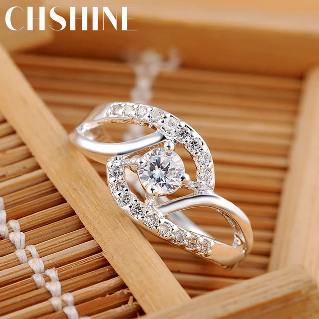 New Streetwear 925 Sterling Silver Shiny Zircon Diamond Rings for Women: An Exquisite Combination of Elegance and Affordability