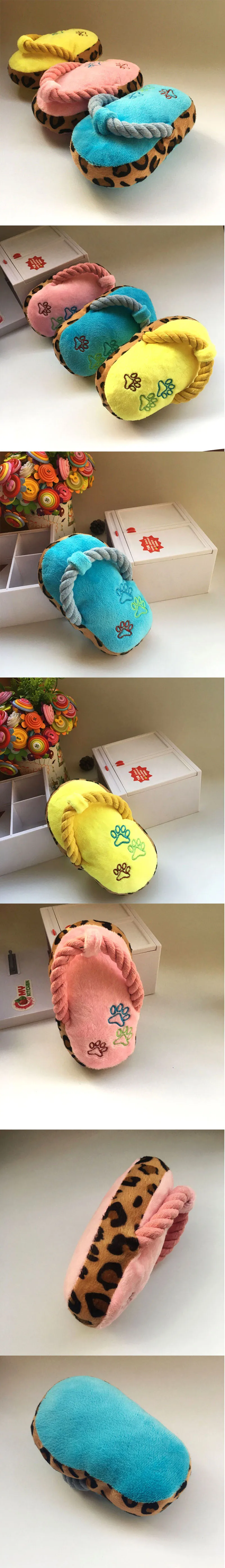 Pantoufles douillettes en peluche pour petits chiens