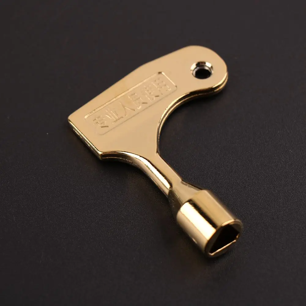 1pcs elevator door keys triangular key universal train key Zinc alloy material Electroplated Yellow Standard version