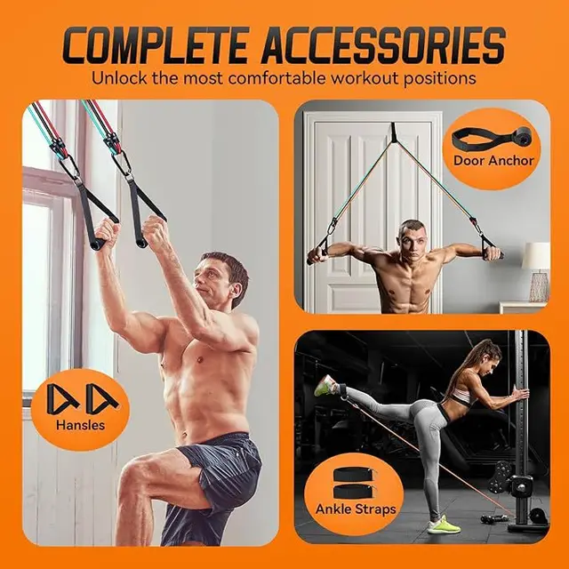 Beginner Fitness Equipment, Exercise Rubber Bands, Lightweight Resistance Bands, Fitness Training, Portable Elastic Bands New 3