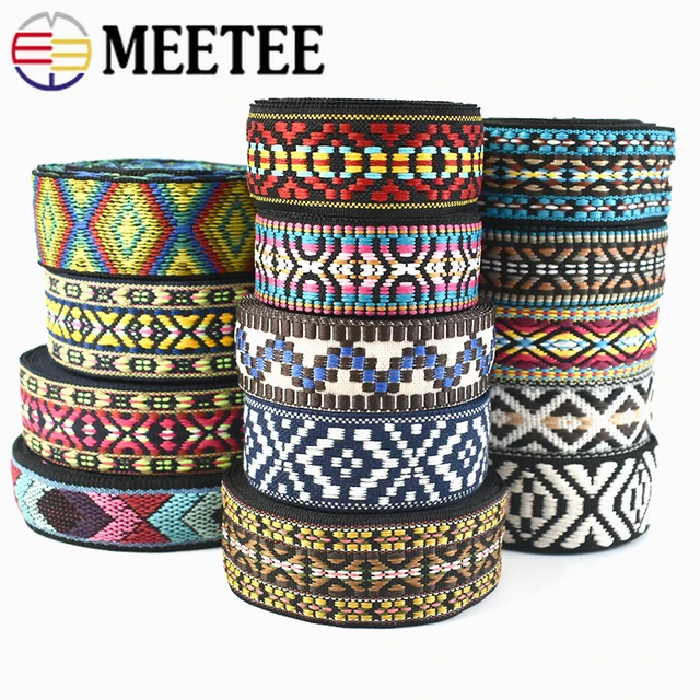 5/10Yards 30/38mm Polyester Cotton Jacquard Webbing DIY Sewing Webbings  Ribbon Garment Bag Straps Bias Decorative Lace Tape - AliExpress