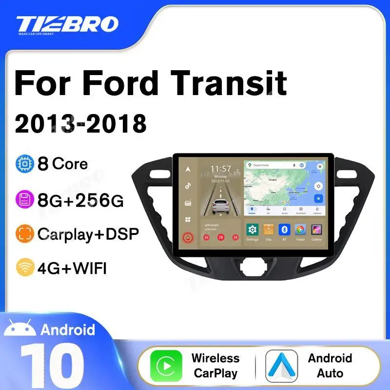 

Автомобильное радио с сенсорным экраном 13 дюймов 2k для Ford Transit Custom 2013-2018, GPS-навигация 1920*1200P, автомобильное радио, стерео, мультимедийный плеер