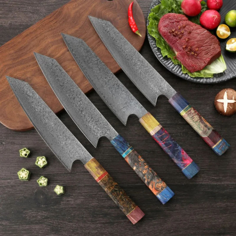 

8 Inch Chefs Cleaver Knife 67 Layer Damascus VG10 Steel Blade Sharp Slicing Sashimi Sushi Kiritsuke Kitchen Knives Random Handle