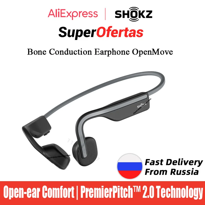 Shokz Openmove - Auriculares de conducción ósea