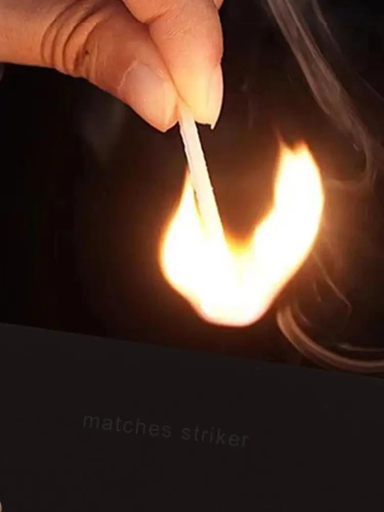 4 Inch Gray Safety Matches Bulk Long Wooden Matchsticks for Candle Fireplace Camping Striker Included 160 Sticks