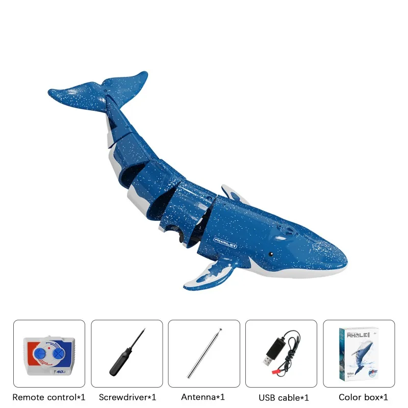 

Remote Control Whale Water Toy Boat Simulation Remote Control Animals Mechanical Diving for Kids Gifts Water Spray Bath Toys