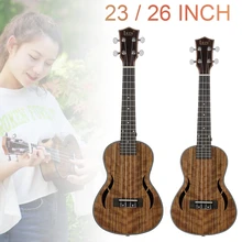  23 / 26 Inch Concert Tenor Ukulele Walnut Wood 18 Fret Four Strings Hawaii Guitar 