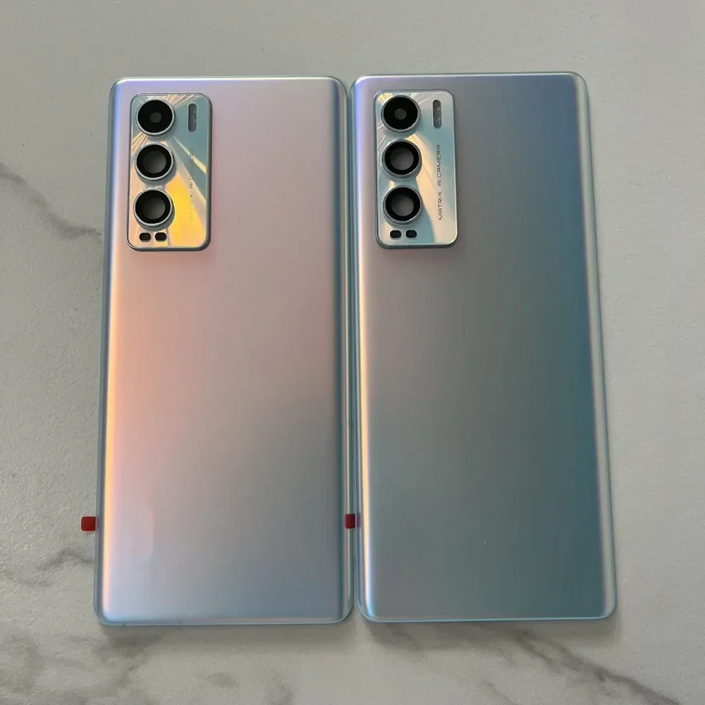Realme GT Master Explore Edition, RMX3366 후면 도어 하우징 프레임 케이스 뚜껑 교체용 Origina 후면 배터리 커버 유리