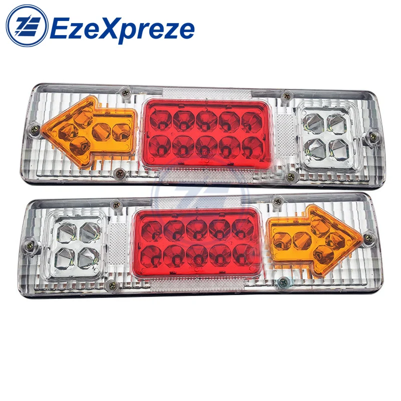 

truck waterproof front headlight brake stop turn signal indicator tail light tail light trailer light 12V/24V caravan UTE camper