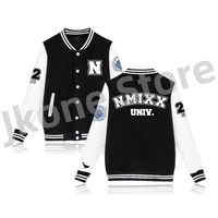 NMIXX Varsity Baseball Jacket MIXX University Merch Women Men Fashion Casual KPOP Style Sweatshirts 1