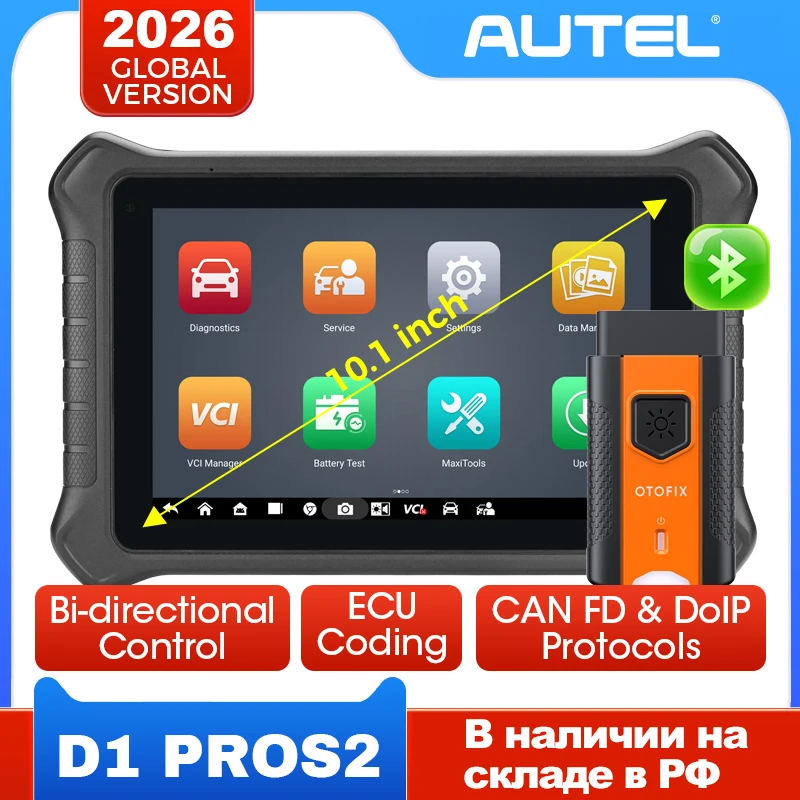 OTOFIX D1 PROS2 Skaner Diagnostyczny Kodowanie ECU Sterowanie Dwukierunkowe Narzędzia Diagnostyczne CANFD DoIP 2 Lata Aktualizacji Funkcje z Instrukcjami
