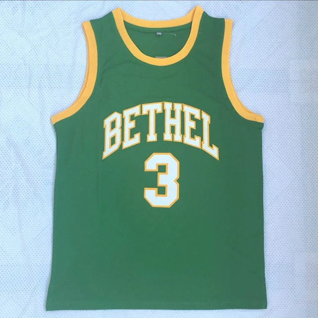 JordansSecretStuff Allen Iverson Bethel High School Football Jersey Custom Throwback Retro Jersey XL