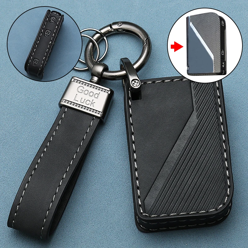 Key Case Cover Key Case Car Key Shell Remote Control Case Cover Car Smart Remote Key Cover Case Protector Holder Shell For Lynk & Co 03Plus 03 02 Hatchback 01 05 06 Auto Accessories
