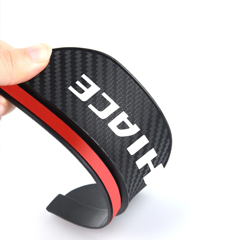2pc car Rear view Mirror sticker rain eyebrow weatherstrip auto Auto Accessories HIACE