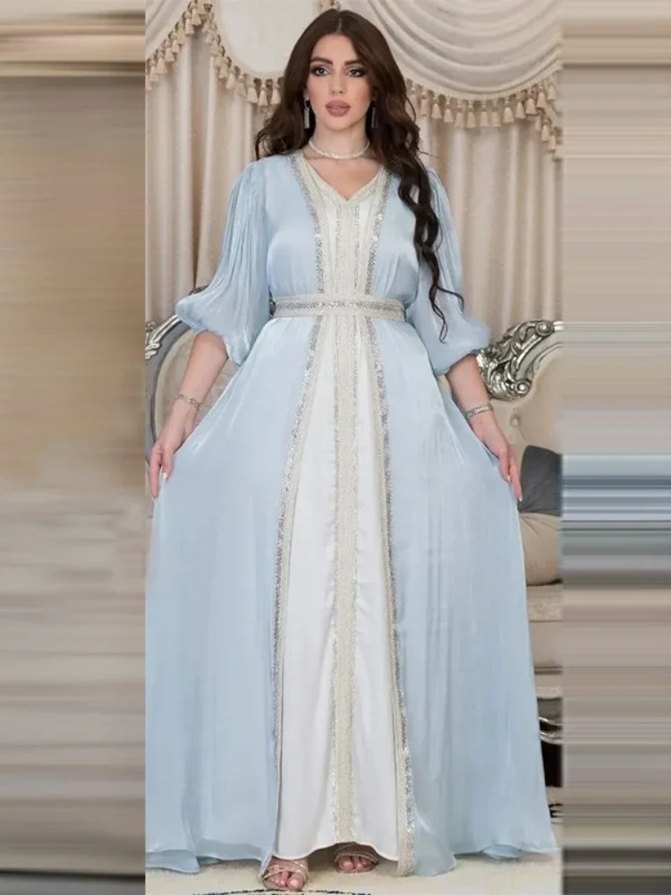 Марокканское-женское-платье-abaya-комплект-из-3-предметов-турецкое-мусульманское-платье-Дубая-кафтаны-вечерние-длинные-платья-платья