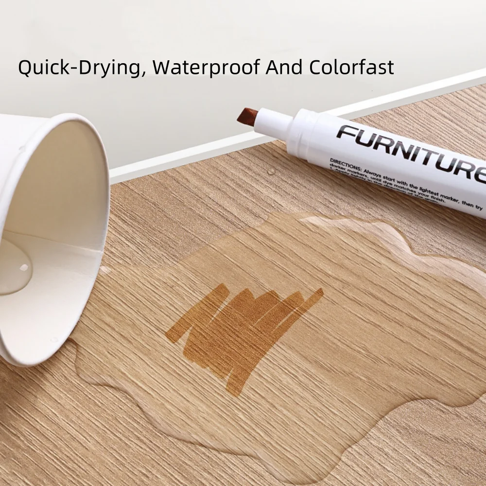 Wood Composite Grain Paint Touch-Up Markers for Furniture and Floor Repair