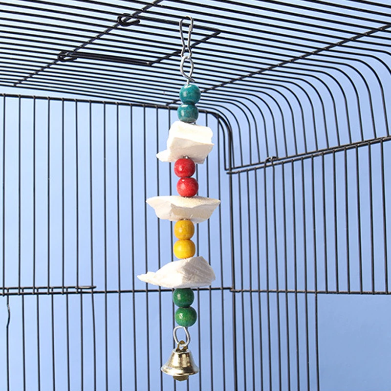Hang Toy Parrot Birds Training Cuttlefish Bones Calcium Supplements Bird Cage Perch Hamster Molars Chewing Toys Random Color parrot toy,bird toy,pet mineral supplement,bird cage accessories
