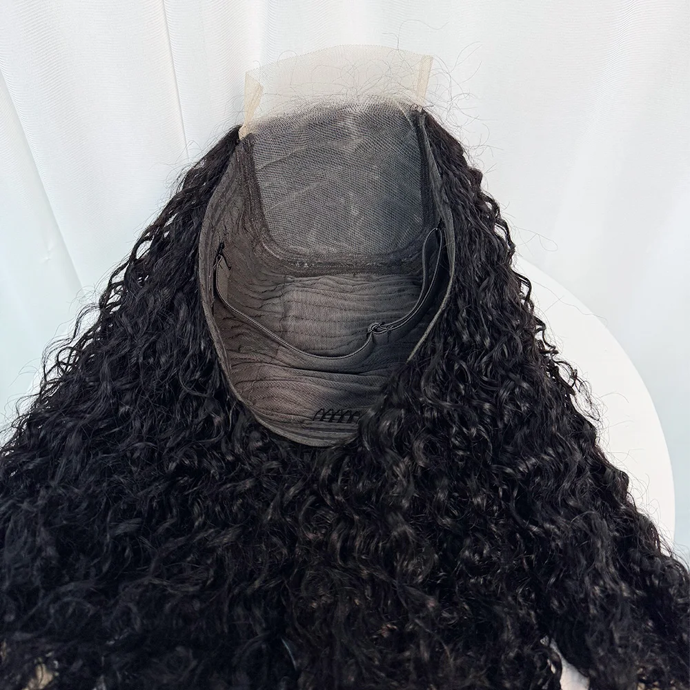 5x5 Lace 300% Density Pixie Kinky Curly Human Hair Wig SDD Double Drawn Human Hair Transparent Lace Front Wig for Black Women