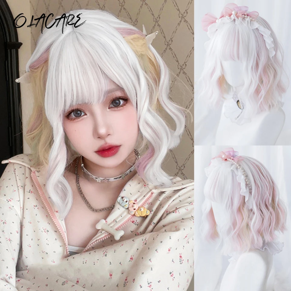 Synthetic Short Natural Wave Wig For Women Party Daily