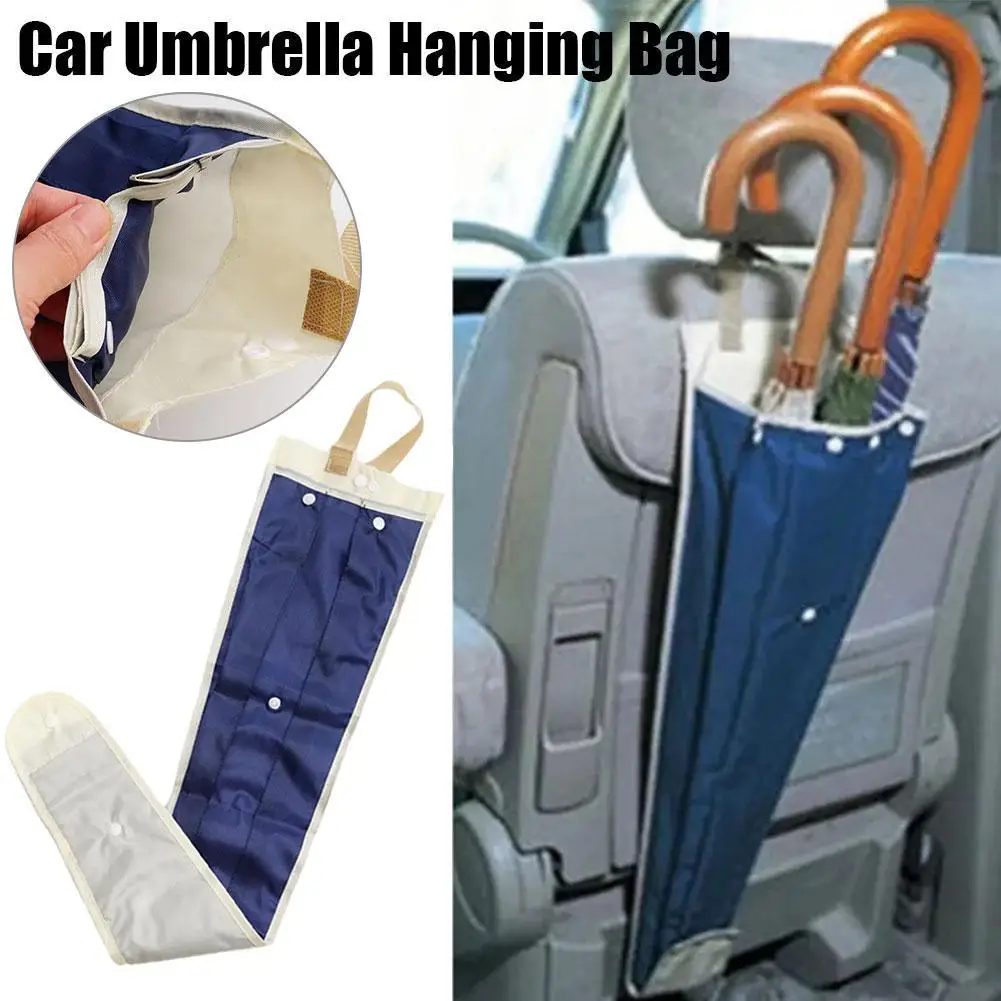 Umbrella Cover For Car Truck Back Seat Umbrella Storage Holder Hanging Waterproof Organizer Bag Foldable Sleeve Ho F2D5