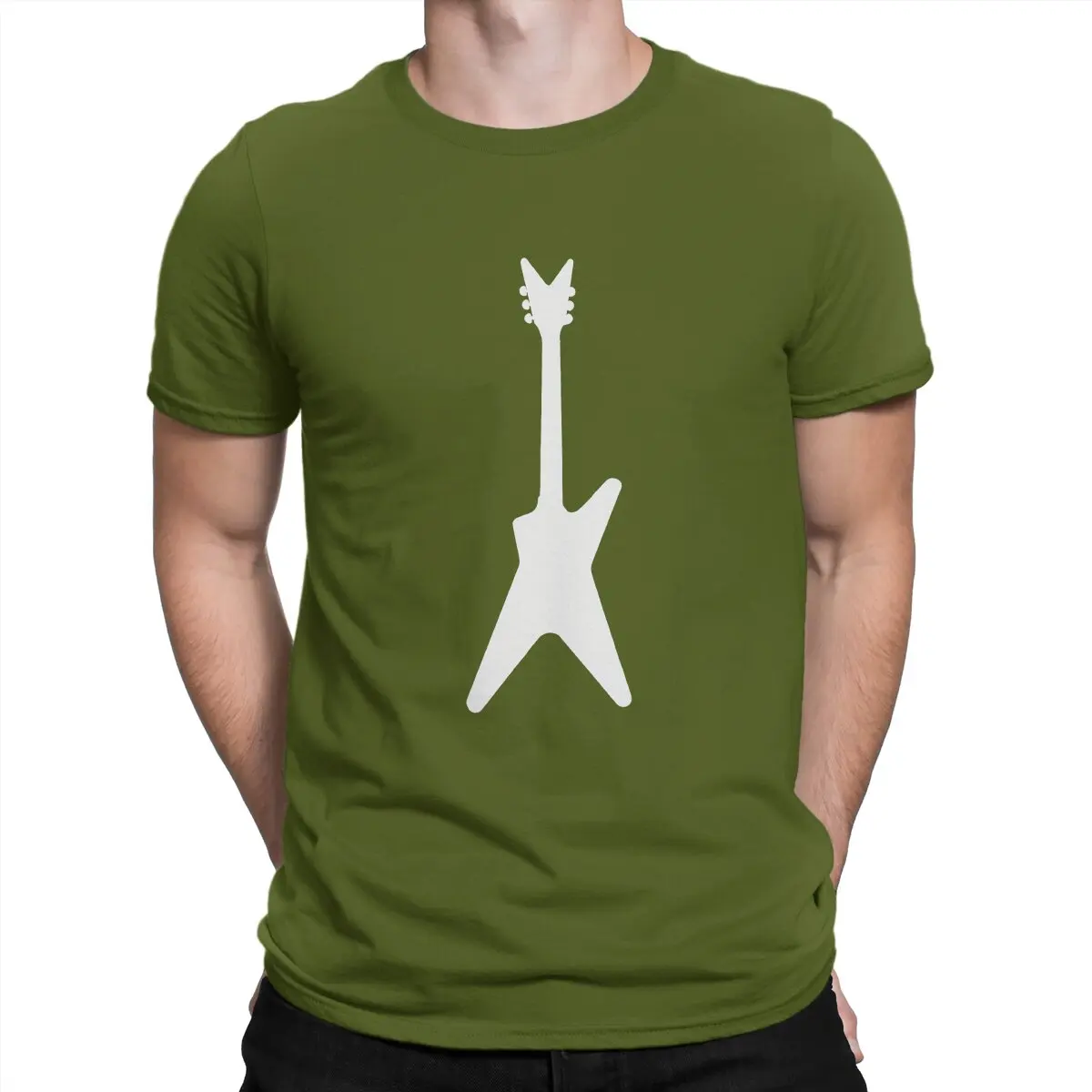 thumbnail image 1 of Sudadera con capucha y guitarra Dimebag Darrell Humor Algodón Cuello redondo Manga corta Idea de regalo Tops, 1 of 7