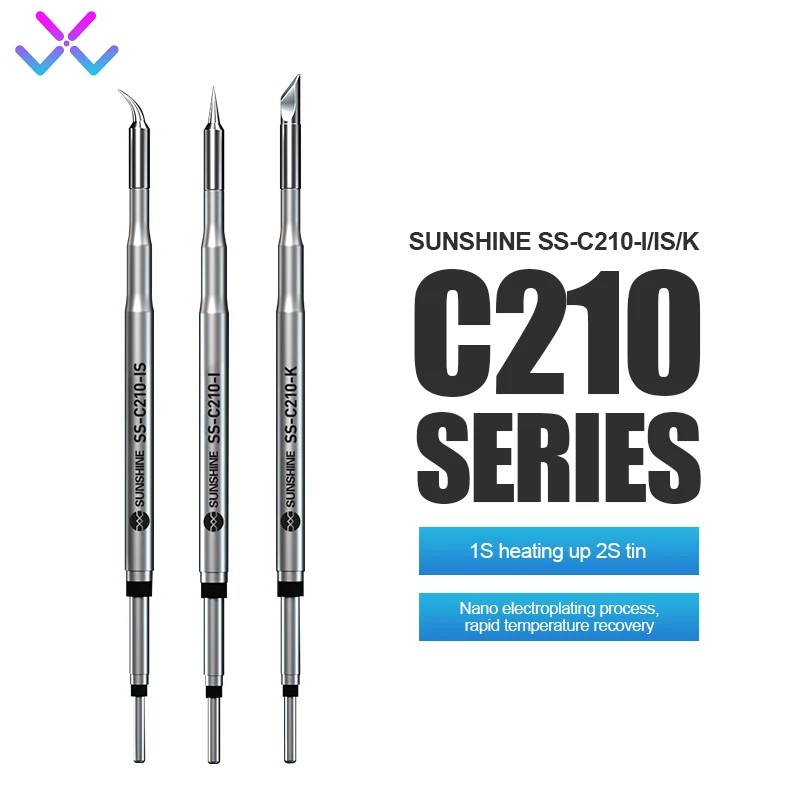 C210 Integrated Soldering Iron Tip S210 Heating Core Efficient Heat Conduction for Sugon Aifen T210 T26 A9 Soldering Station rl c210 c245 c115 soldering iron tips heating core efficient heat conduction temperature universal jbc