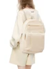 Schoolbag, female college student commuter backpack, computer backpack, college style, super cute, good-looking，beige 1
