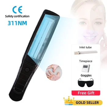 Uvb 311nm Excimer Phototherapy Treatment Device for Vitiligo Psoriasis Eczema Ultraviolet Uvb Blue Light Therapy Machine