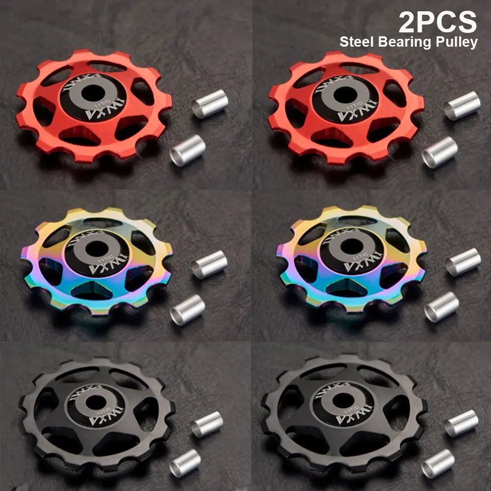 Vxm 11T 13T Mtb Bicicletta Deragliatore Posteriore Ruota Fantino Puleggia Cuscinetto In Acciaio Cnc Rullo Guida Bici Da Strada Accessori Per Biciclett