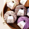 50g/Roll Gradient Cake Yarn Hand Knitted Wool Cotton Yarn Crochet Thread Clothing Hat Scarf DIY Knitting&Crocheting 4