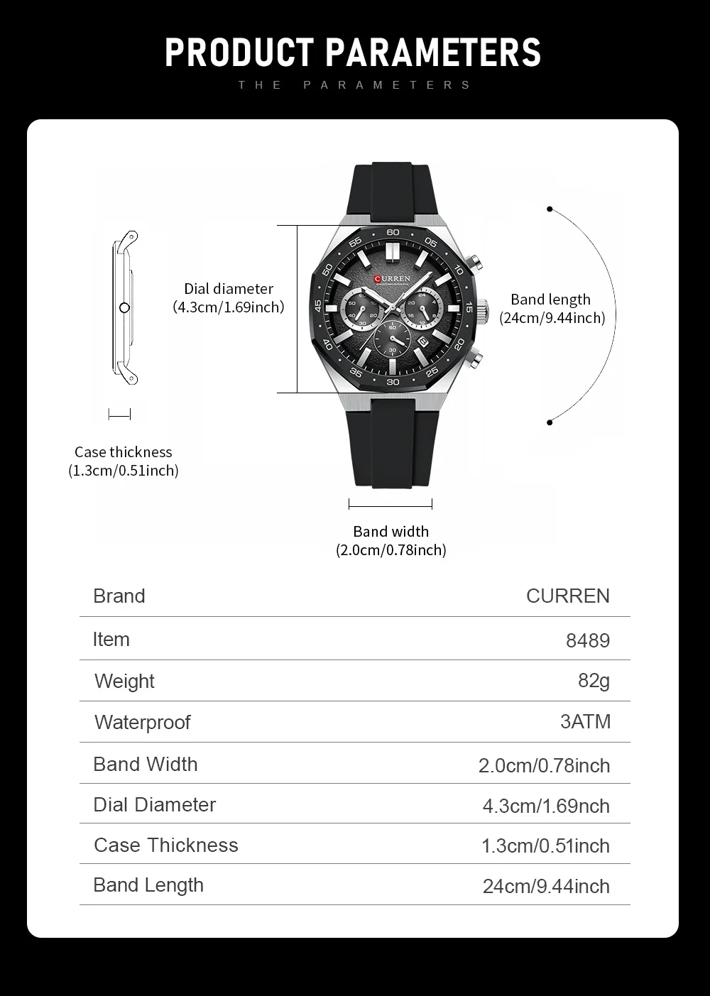 Montre à quartz classique pour homme, multifonctionnelle, lumineuse, chronographe, calendrier, étanche, sport, mode._voghion.com