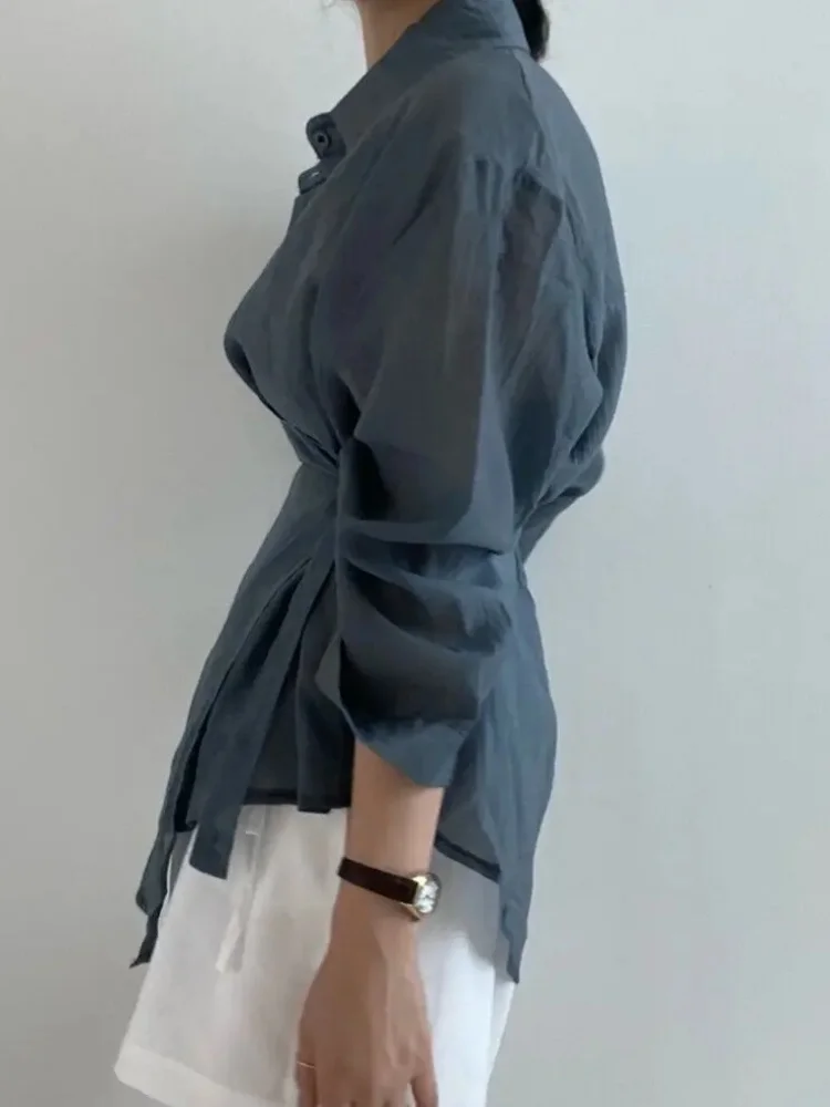 Elegant Office Lady Long Sleeve Women Shirts