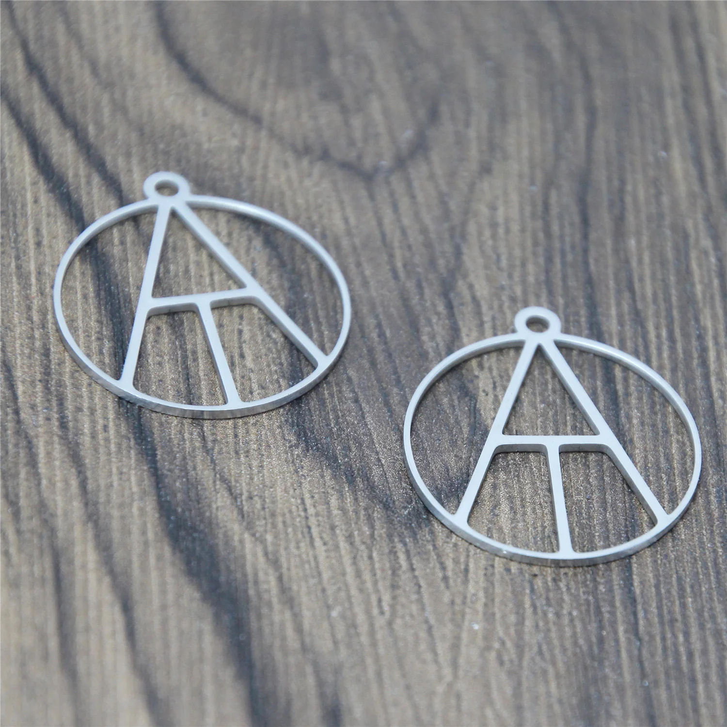 

5pcs/lot Atheism charm Atheism Logo Emblem Amulet Talisman Stainless steel Charm pendant 28x25mm