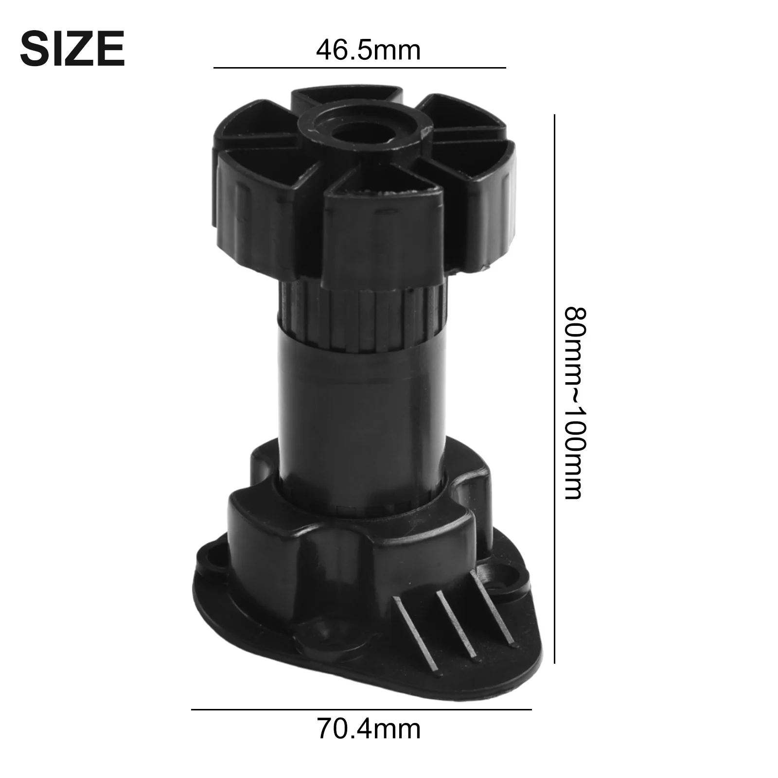 Adjustable Height Furniture Feet Stands for Cabinets, Tables, Sofas, and Wardrobes – Set of 4